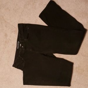 Sonoma Life & Style mid-rise straight leg black jeans